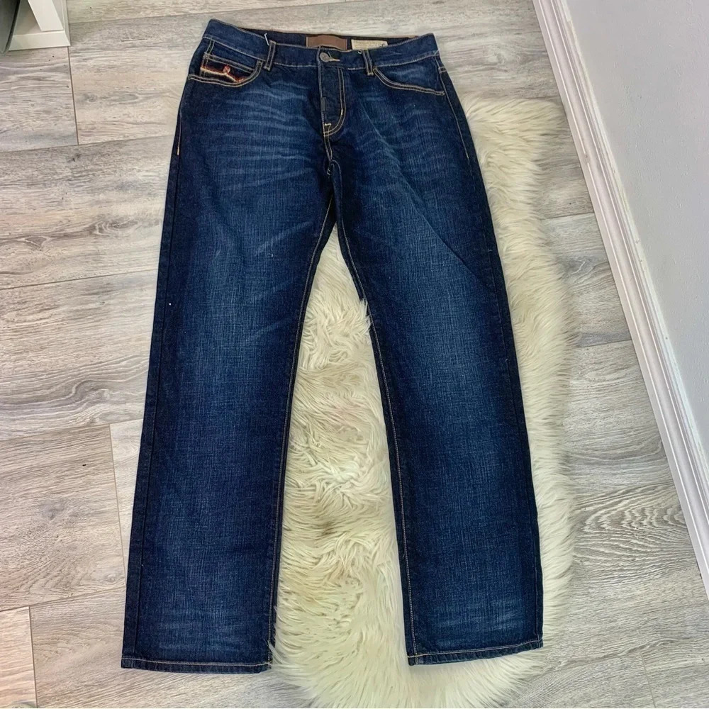 Like new Mens LRG Lifted Research Group dark wash jeans Sz 34